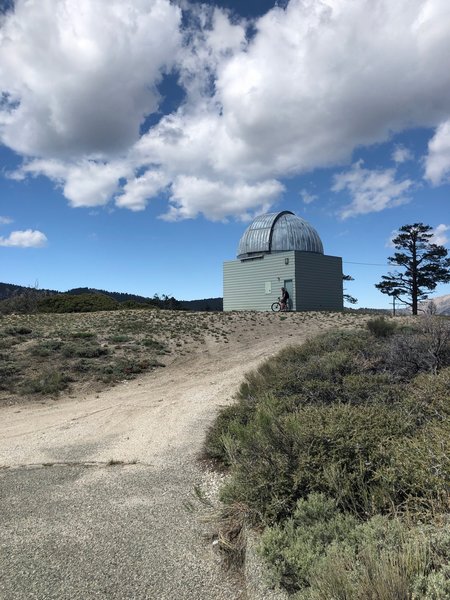 The smaller observatory - almost to the top!