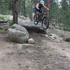 Good sized drop riding mini tour of buffalo creek, a lot of fun rock formations to play around with.
