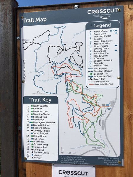 map of summer mtb trail (not posted online) and only this map at the ...