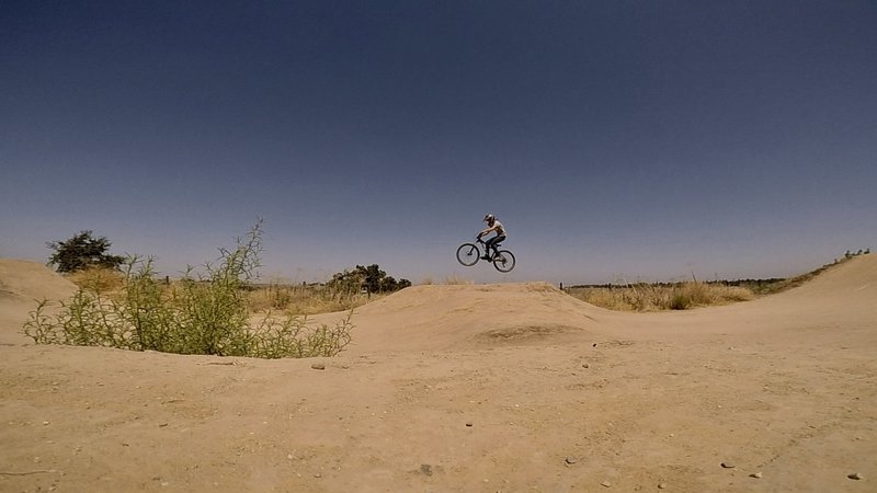 First jump at the end of perimeter trail.
