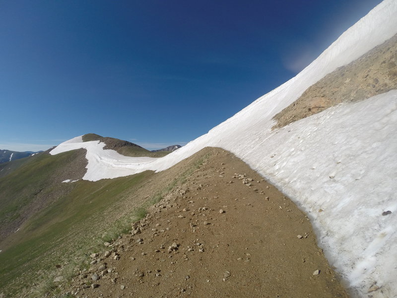Jones Pass Cornice on August 7, 2019