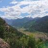A view of Telluride from Mill Creek Road.