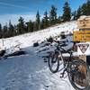 Top of the Timberline to Town Trail in October, right after the first snow