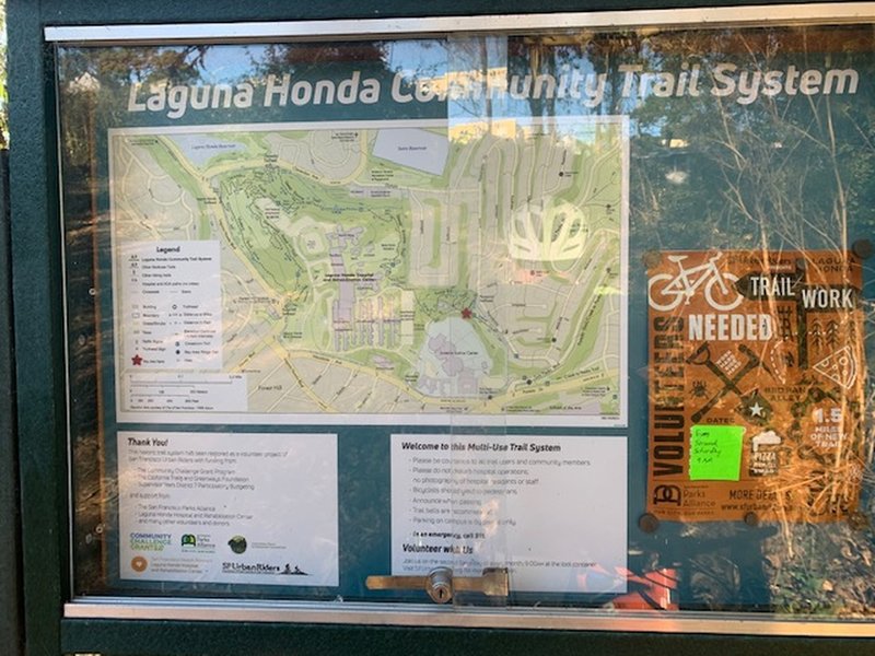 Information sign at the entry point.