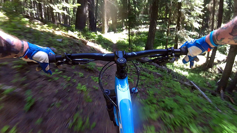 "Full speed on the descent! Super fun!"