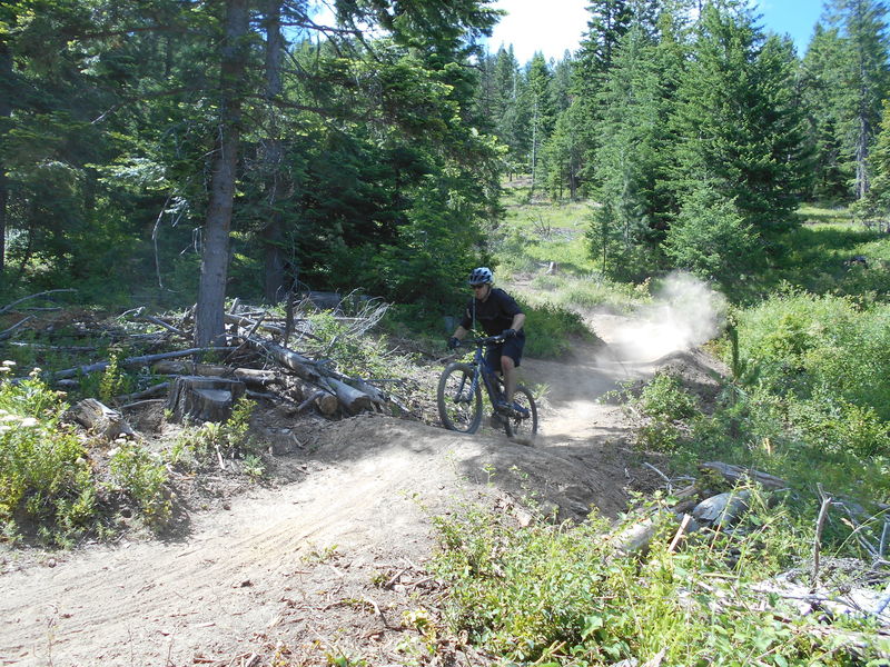 Berms and jumps near the bottom--pure loam!