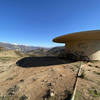 The "UFO" structure about 1.4 mi from the Lopez Canyon trailhead