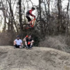 The large tabletop jump in action