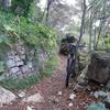 Trenches of First World War joined by MonteCreina Upper Singletrack