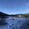 There were no human footprints in the snow surrounding Marlette Lake.  It was extremely intense emotionally and physically trying to complete the trail in winter -- winter bikes beware, you really need a fat tire bike for this ride.