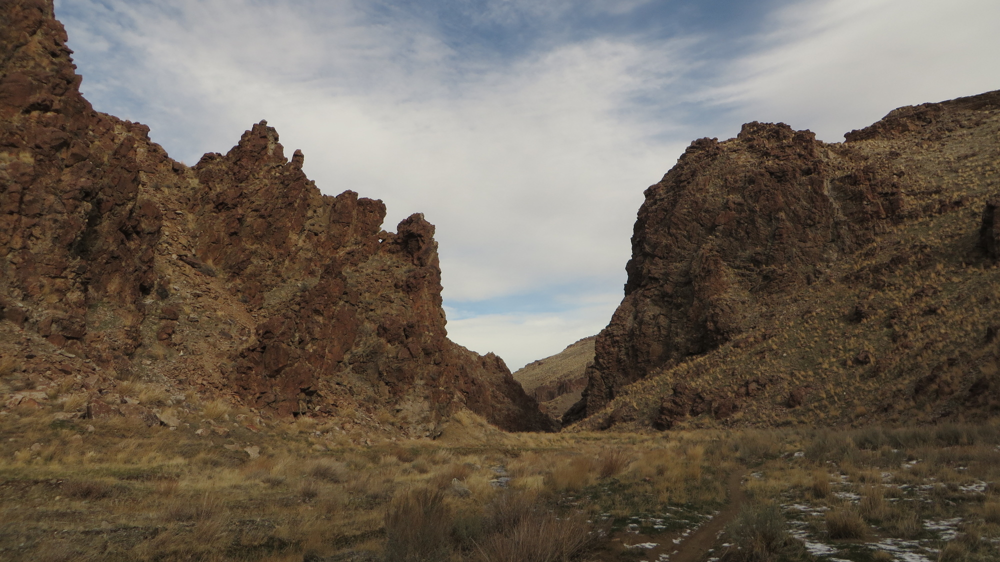 entering Hardtrigger Canyon (clockwise ride)