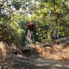 Jumping the Roots on Ripper MTB Trail. This is a still from a video I made: The best parts of Ladera Ranch 2022.