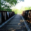Old railroad bridge off on of the spurs in Wilderness Park.