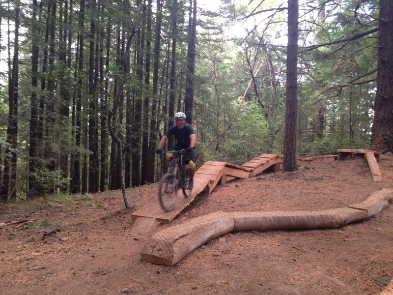 Playing in Tamarancho, Marin County.