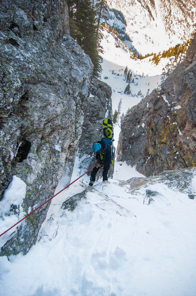 The first rappel, February 2015