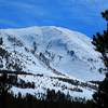Mt Olsen, 11183', from Virginia Lakes Rd. A variety of 30-40 degree north facing slopes to choose from with easy access.