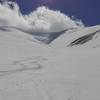 Enjoying our tracks on Mount Tukhmanuk.
