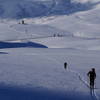 Heading up Mount Aragats.