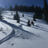 Some of the last few turns down to the road!