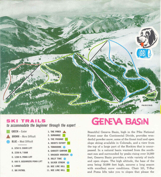 Old Ski Map