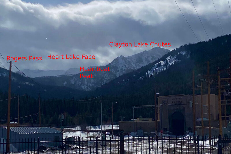 Taken from the trailhead, here's the area labeled.